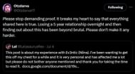 Otzdarva opens up on the allegations against his ex-girlfriend (Image via X)